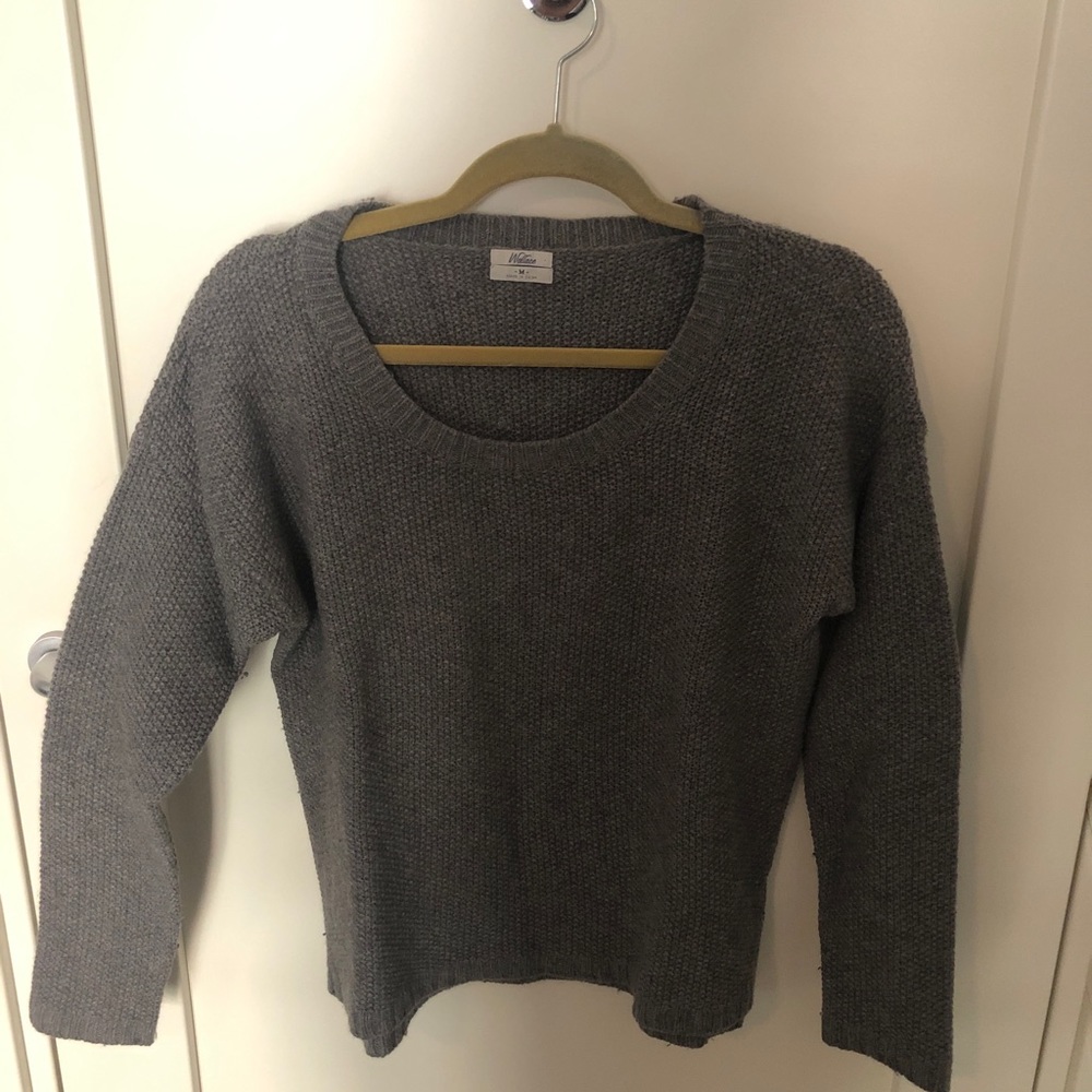 Wallace gray wool sweater